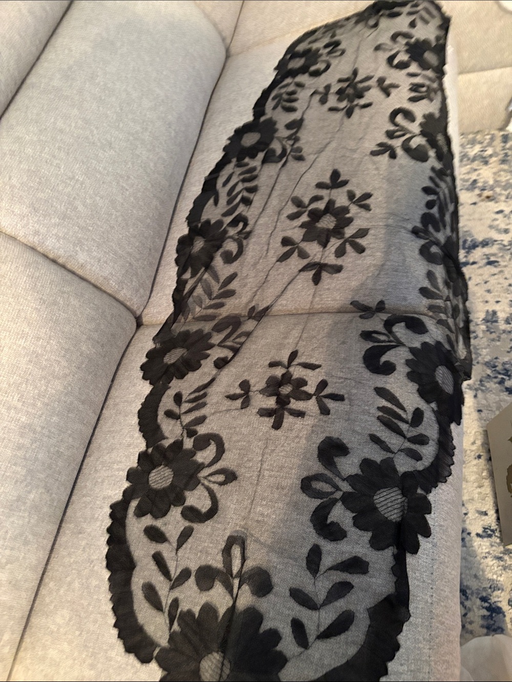 Black Floral Lace shall